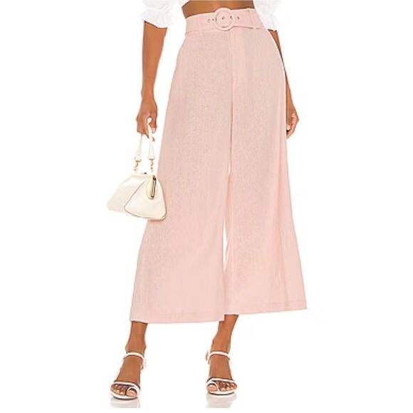 Bardot Pants - Bardot Pants Womens Lenny Pant in Latte Pink Size Medium‎ Linen Blend NWT